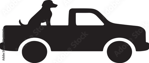 TRUCK VECTOR SILHOUETTE