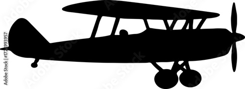 PLANE VECTOR SILHOUETTE
