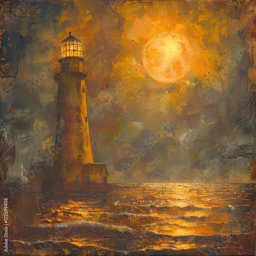 Coastal Lighthouse & Ruin Landscapes: Greek Island Beacons, Abandoned Stone Houses & Sunset Ocean Skies