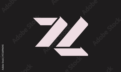 ZL or LZ 3D logo Design.