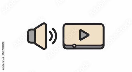 Icon audio and video