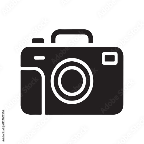 Compact Camera Bag Solid Icon Design