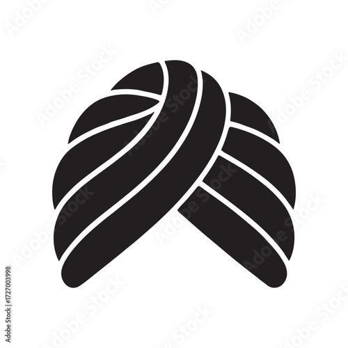 Classic Turban Wrap Solid Icon