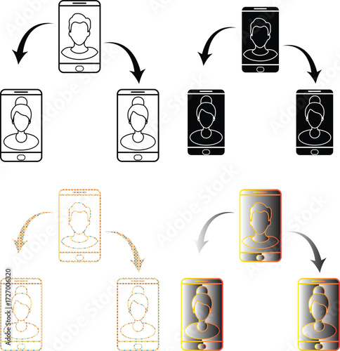 Video camera icon representing film recording, movie shooting, multimedia creation, and broadcast video production tool on transparent background