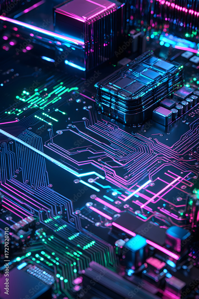 Obraz premium computer board background