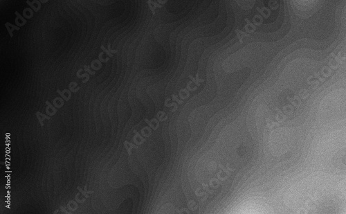 abstract topographical map terrain contour line grainy curvy dark gradient gray shades geometric background
