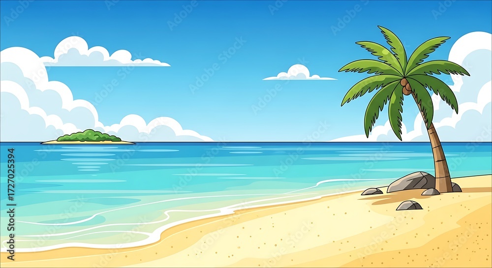 Fototapeta premium Tropical beach scenery. (2)