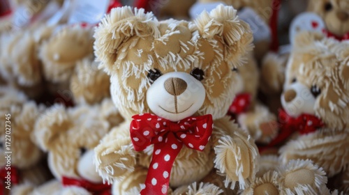Cuddly Teddy Bear Toys: Fluffy Brown Stuffed Bears, White Plush Teddies & Christmas Gift Decoration