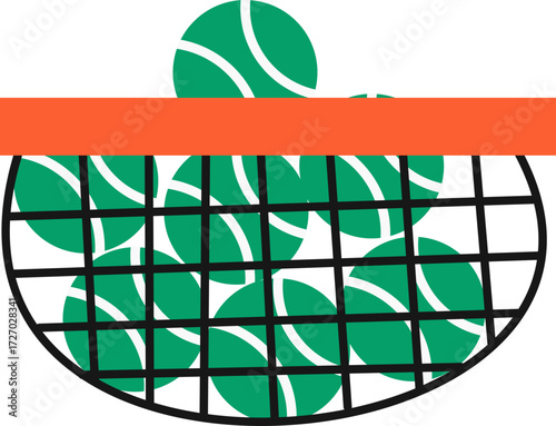 Racket Sport Icon for Tennis, Padel, and Pickleball