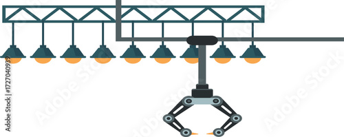 illustration of a digital machine