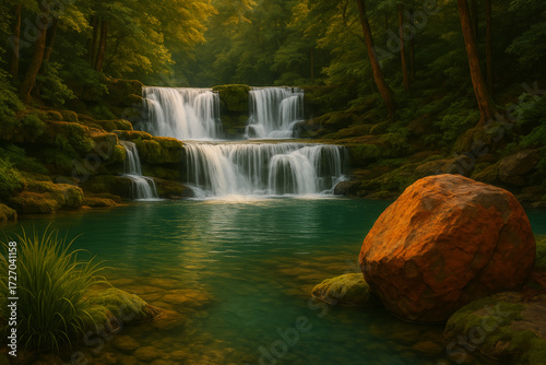 waterfall in the forest