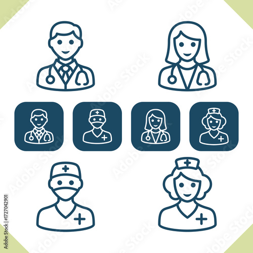 Medical Staff Icons