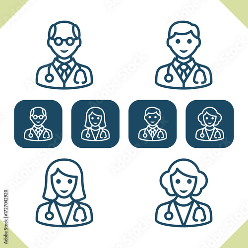 Medical Staff Icons