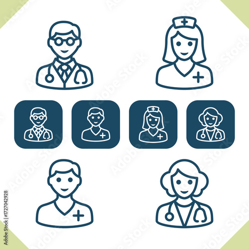 Medical Staff Icons
