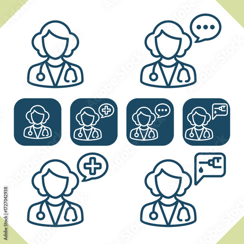 Medical Staff Icons