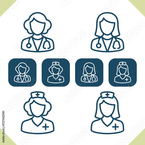 Medical Staff Icons