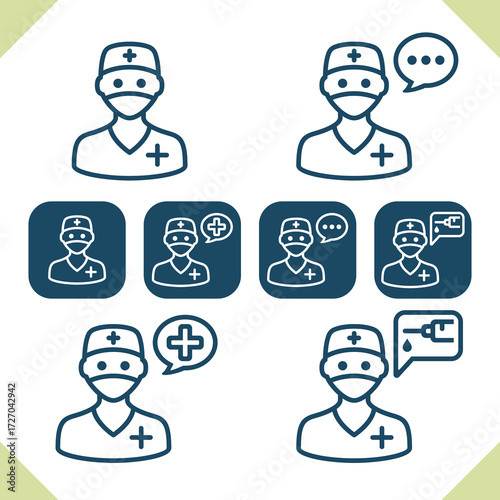 Medical Staff Icons