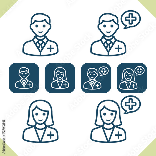 Medical Staff Icons