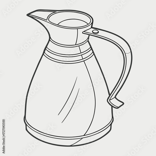 glass pitcher, ceramic, white, minimal, simple, modern, sleek, elegant, studio, product shot
