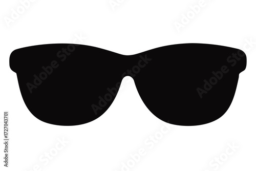Stylish black sunglasses isolated on white, symbol of summer, fashion and UV protection