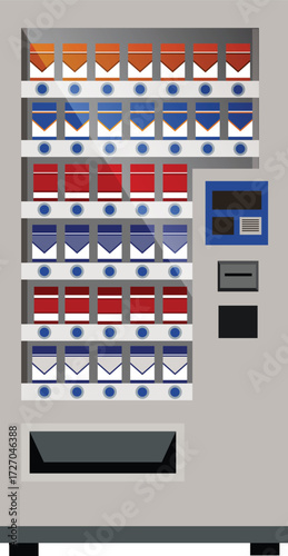 illustration of a snack machine 