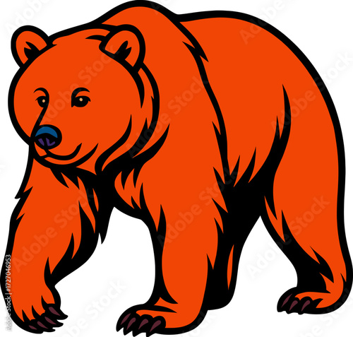 brown bear vector
