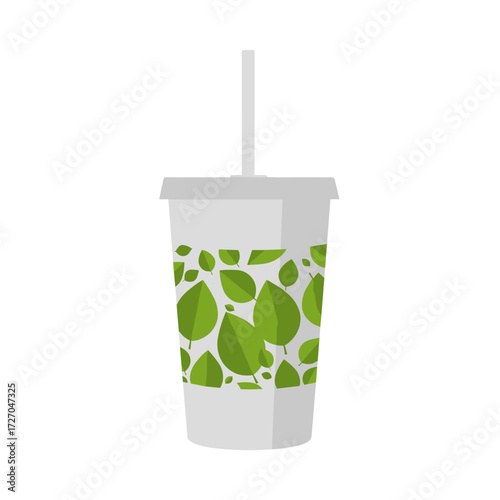 eco cup, reusable cup, eco friendly cup, green leaf cup, sustainable drink cup, zero waste cup, eco tumbler, cup with straw, reusable drinkware, eco lifestyle cup, plastic free cup, eco beverage cup, 