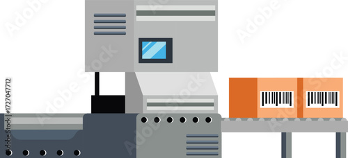 illustration of a digital machine 