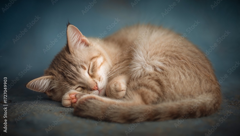 Fototapeta premium cat lying on a bed