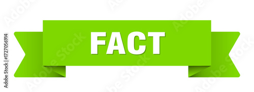 fact ribbon isolated on transparent background. fact ribbon