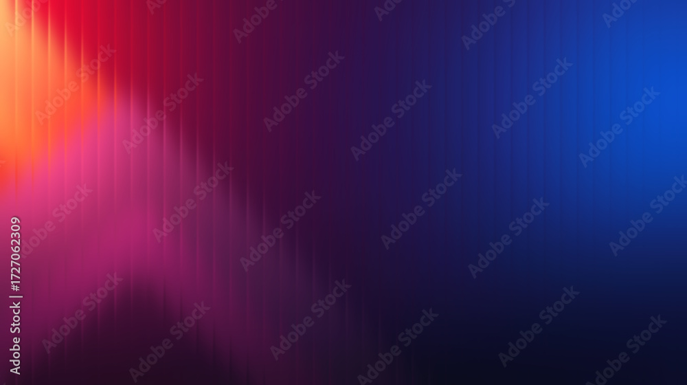 Obraz premium Dynamic gradient background with vibrant neon light streaks and subtle vertical lines creating a modern, energetic atmosphere perfect for digital design.