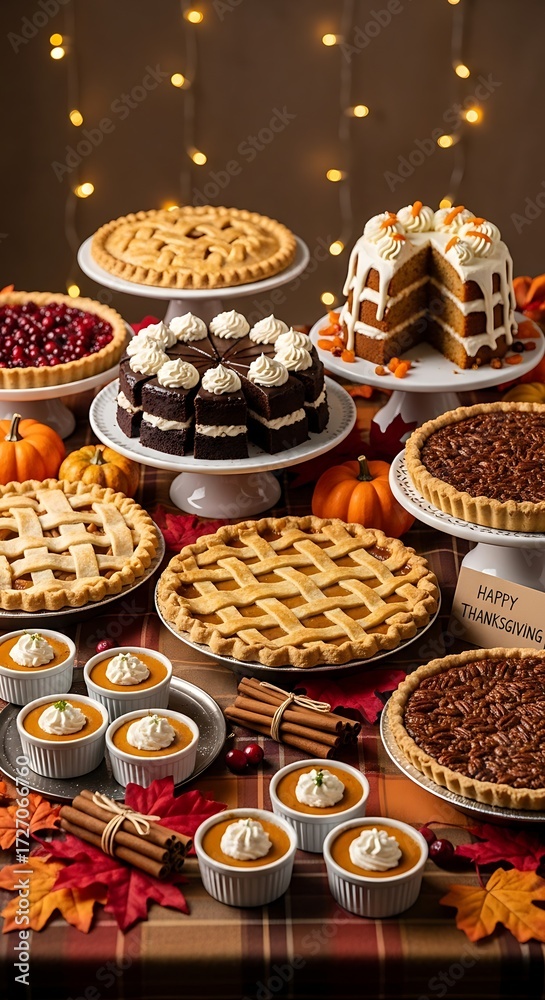 Fototapeta premium Assortment of autumnal desserts