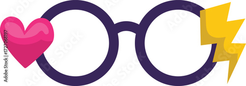 vector illustration of facial accessories