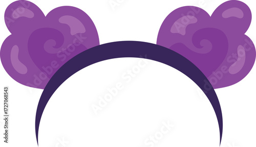 vector illustration of hair accessories