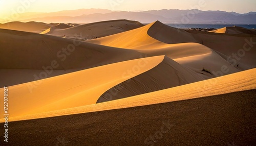 Sand dunes in the desert
