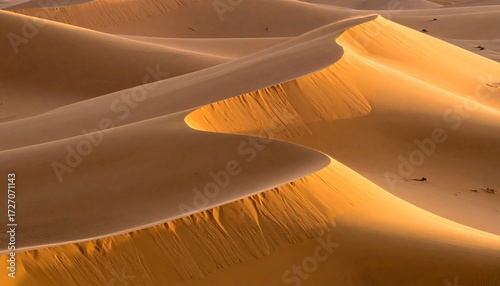 Sand dunes in the desert
