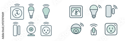 Smart home devices showcasing various types of modern technology for home automation and security systems
