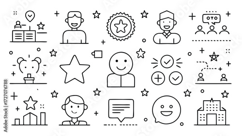 Various social media icons displayed together, featuring popular platforms like Facebook, Twitter, and Instagram..eps