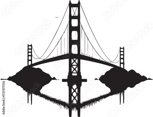 Golden Gate Bridge Silhouette