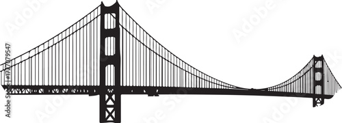 Golden Gate Bridge Silhouette