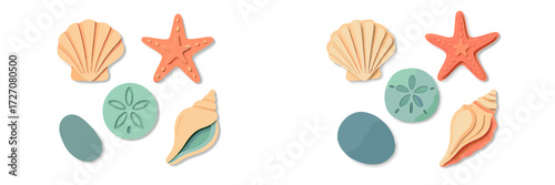 Colorful silicone ocean-themed shapes for creative play and sensory development in children