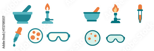 Tools for a simple science experiment in a lab setting showcasing basic equipment used for observation