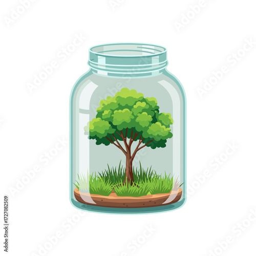glass jar terrarium, tree terrarium, mini terrarium, green terrarium, eco terrarium, jar with tree, terrarium with grass, nature in jar, plant terrarium, sustainable terrarium, eco jar garden, small t