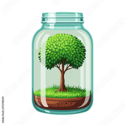 glass jar terrarium, tree terrarium, mini terrarium, green terrarium, eco terrarium, jar with tree, terrarium with grass, nature in jar, plant terrarium, sustainable terrarium, eco jar garden, small t