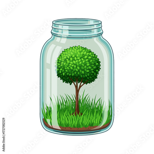 glass jar terrarium, tree terrarium, mini terrarium, green terrarium, eco terrarium, jar with tree, terrarium with grass, nature in jar, plant terrarium, sustainable terrarium, eco jar garden, small t