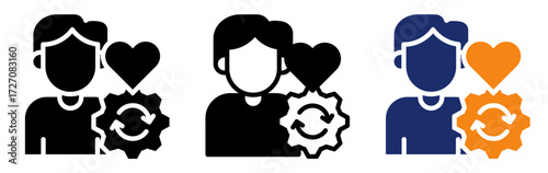 Life Progress Icon Collection Glyph & Mixed Style 
