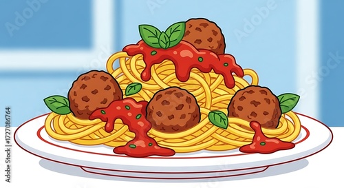 Spaghetti With Meatballs.