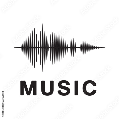Music Sound Wave Vector Graphic