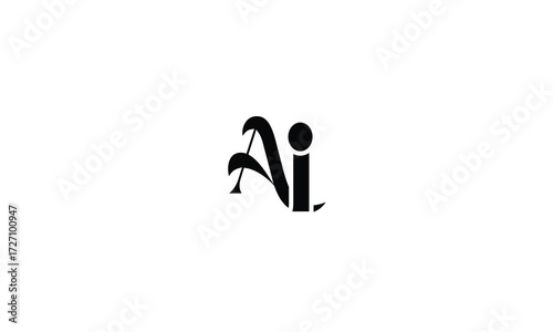 AI,IA,A,I,I,A abstract, letters, logo, monogram, style, symbols, ambitions, icons, 
