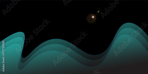 black blurred mountain background